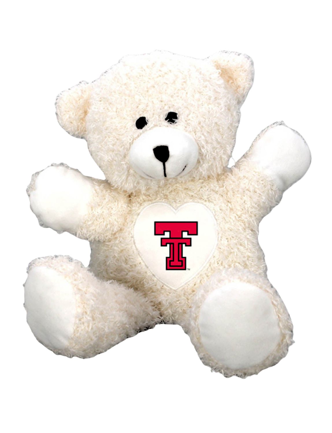 Plush Floppy White Bear Hand Puppet