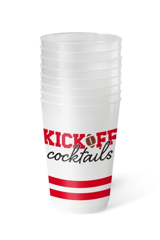 Kick Off Cocktails Frost Flex 20 oz Cups - Set of 8