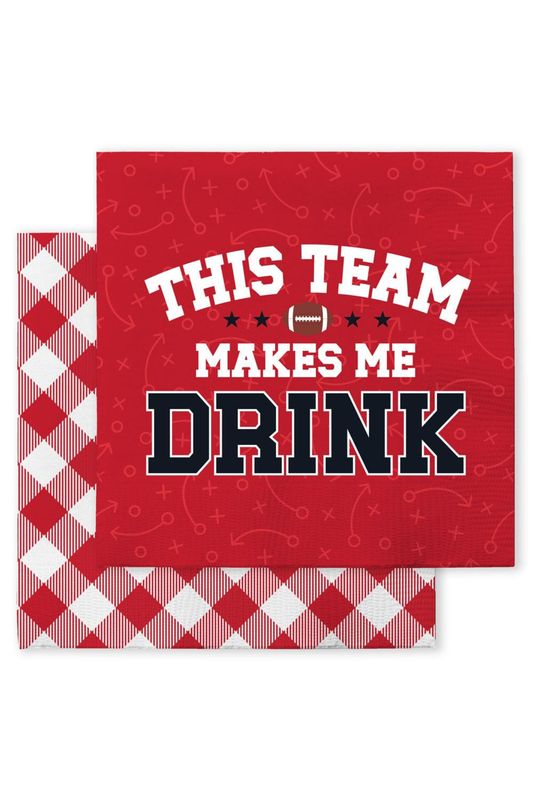 This Team Makes Me Drink Cocktail Napkins