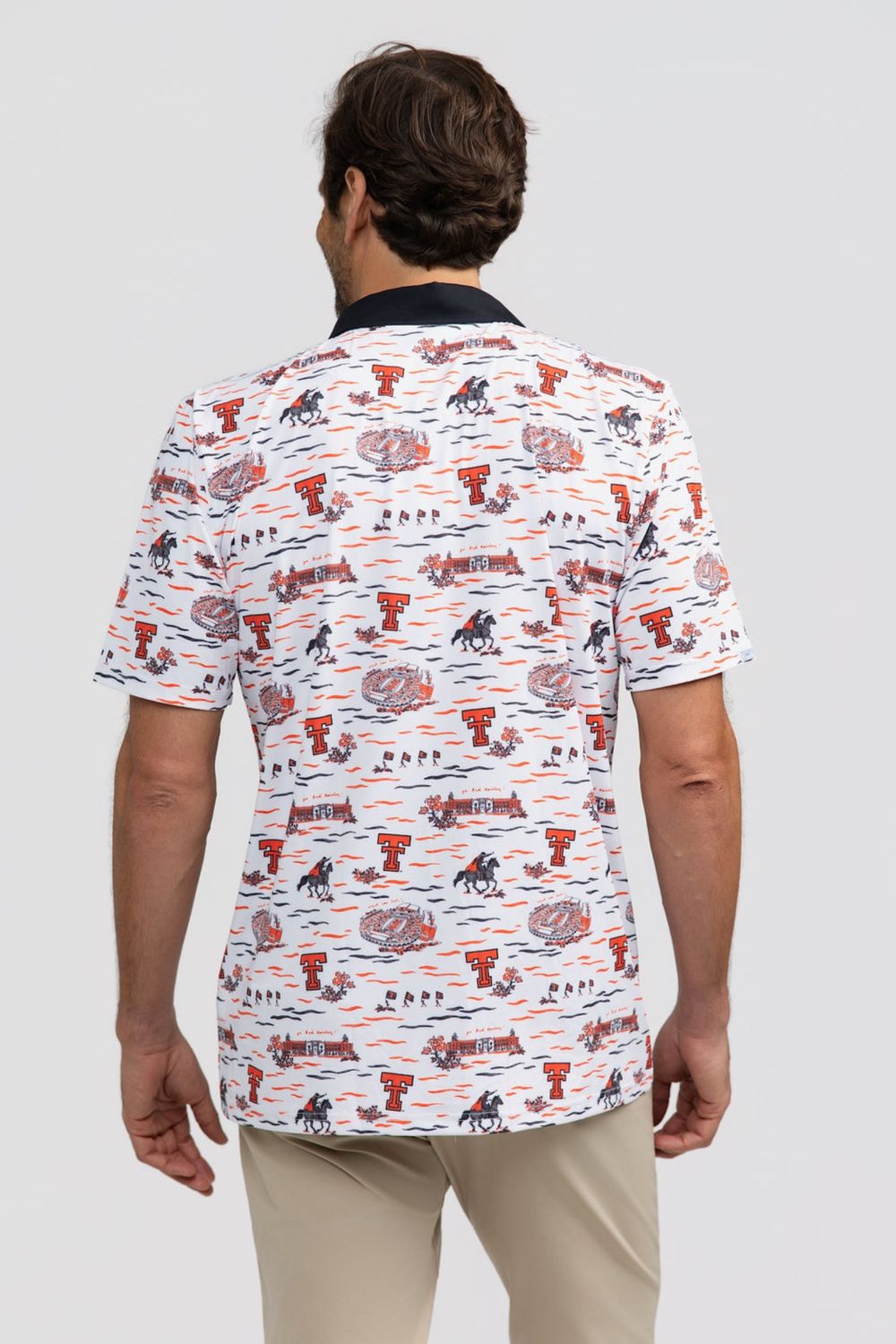 Texas Tech Toile Teddy Polo