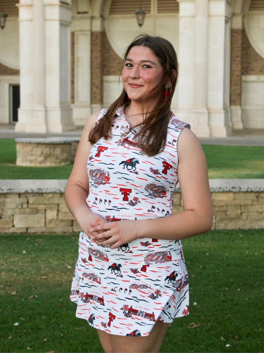 Texas Tech Alice Toile Sleeveless Polo