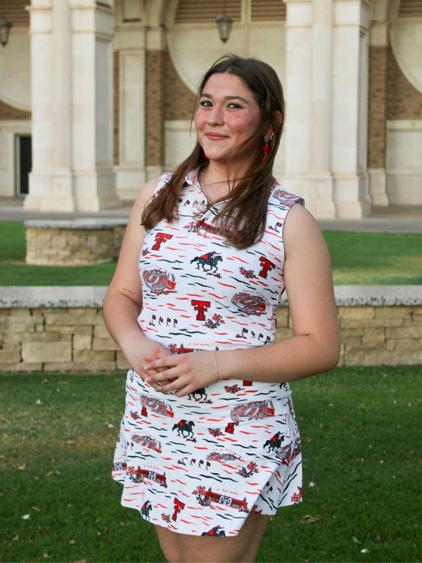 Texas Tech Alice Toile Sleeveless Polo