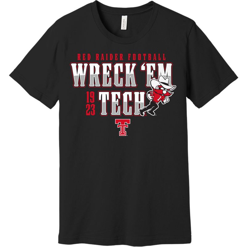 Raider Red Running Football Short Sleeve Tee