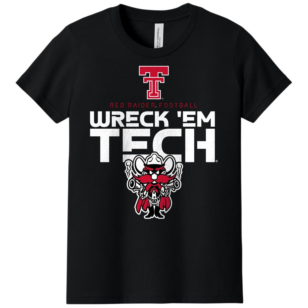 Cosmic Wreck 'em Football Youth Short Sleeve Tee