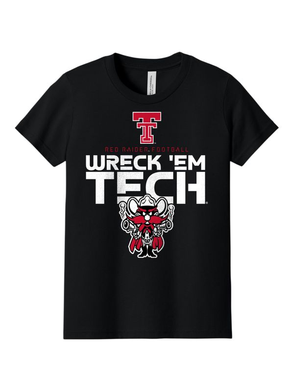 Cosmic Wreck 'em Football Youth Short Sleeve Tee