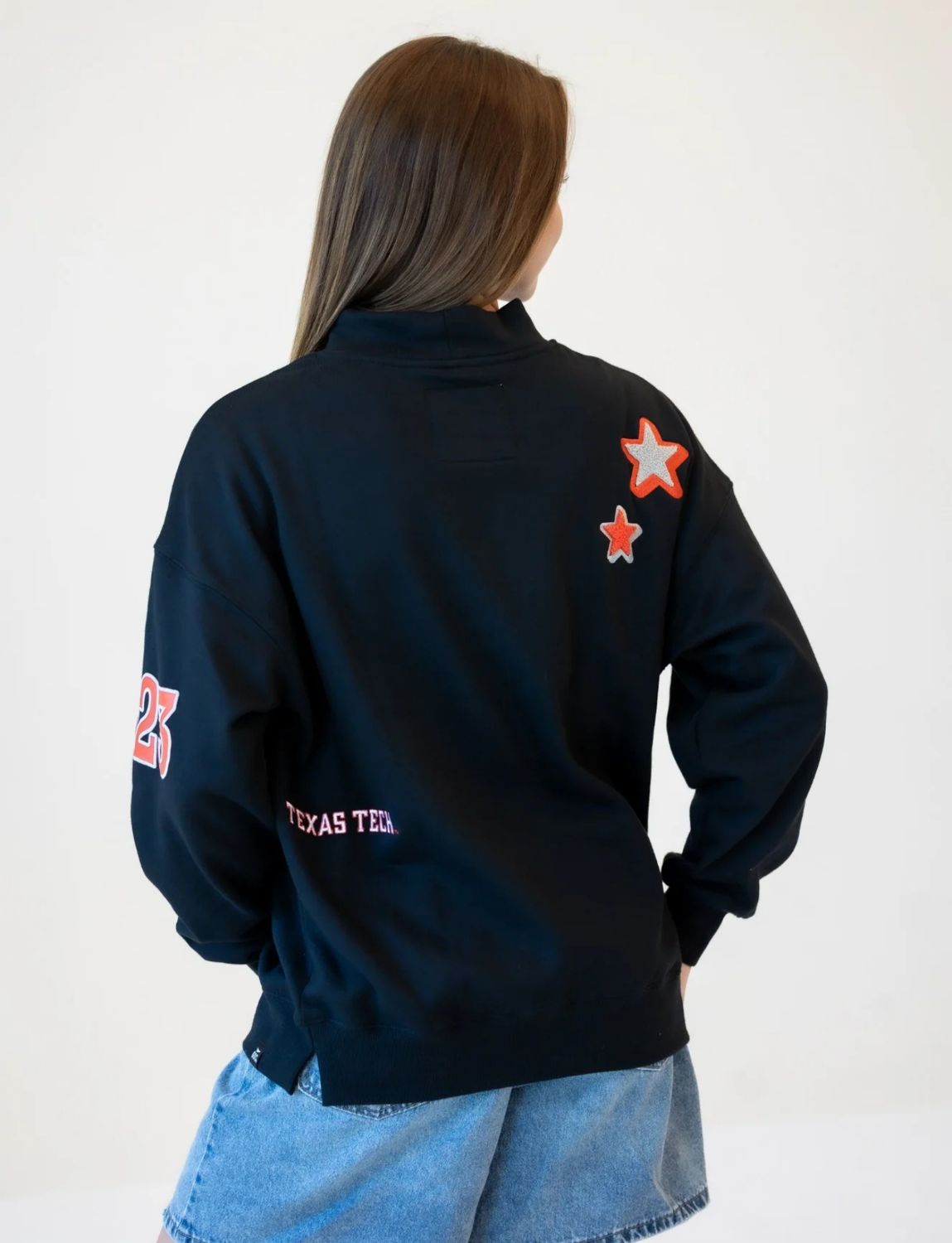 Scattered Logos Ladies Sweatshirt