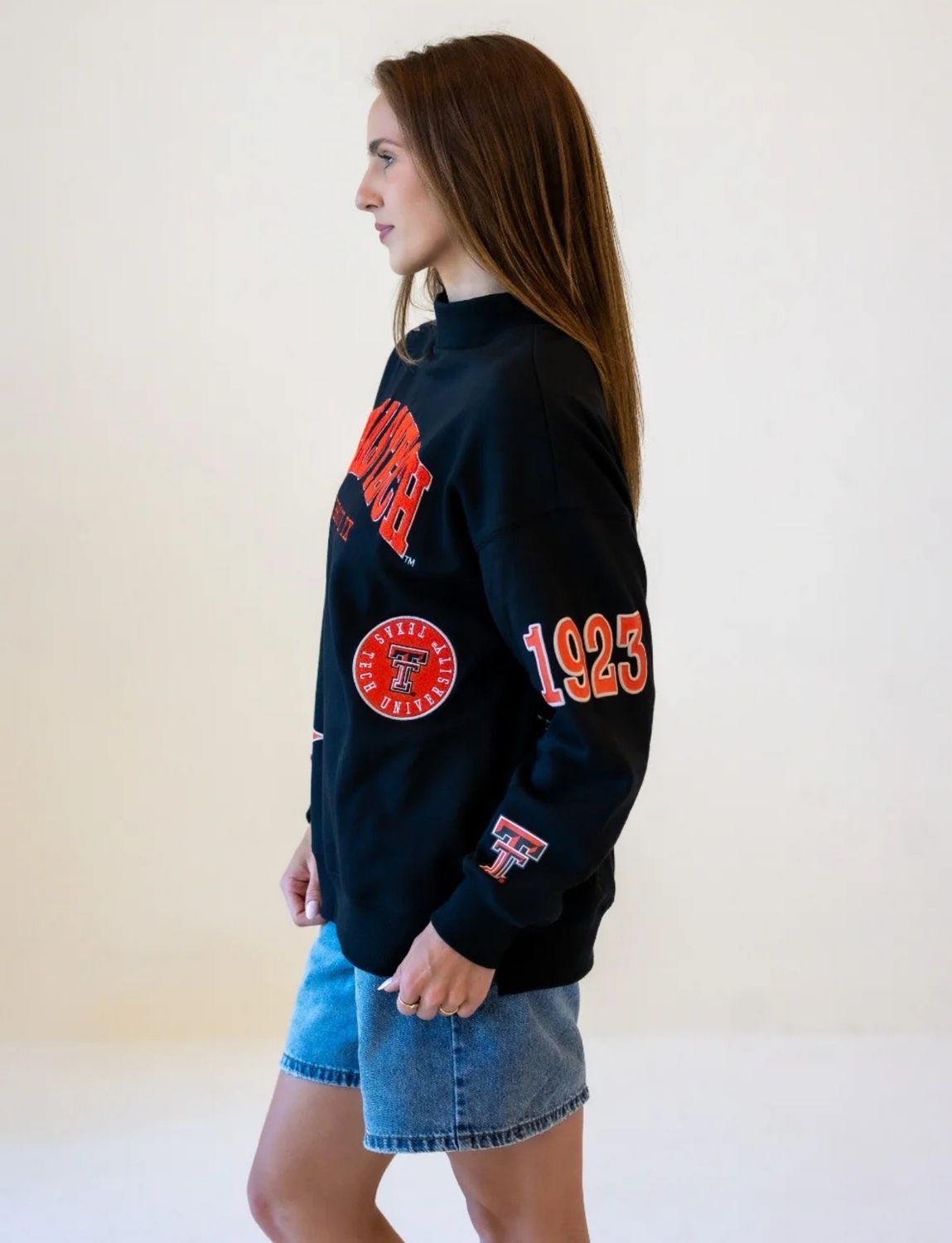 Scattered Logos Ladies Sweatshirt