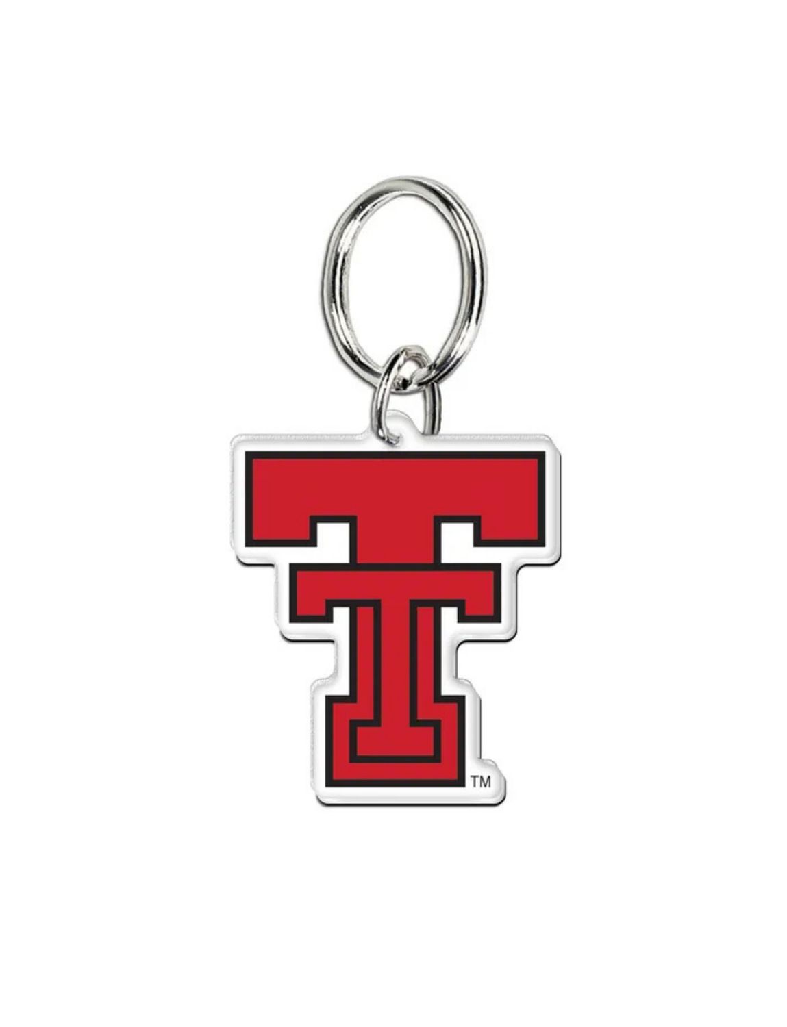 Classic Red Double T Acrylic Key Ring