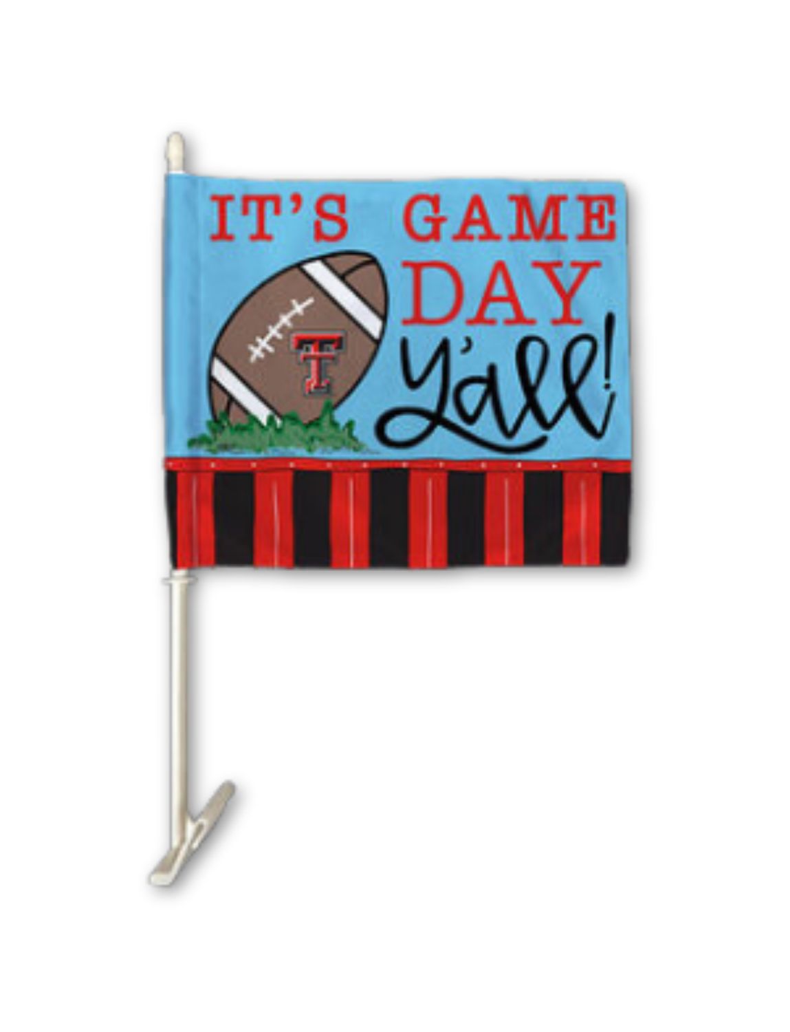 Game Day Y'all Car Flag
