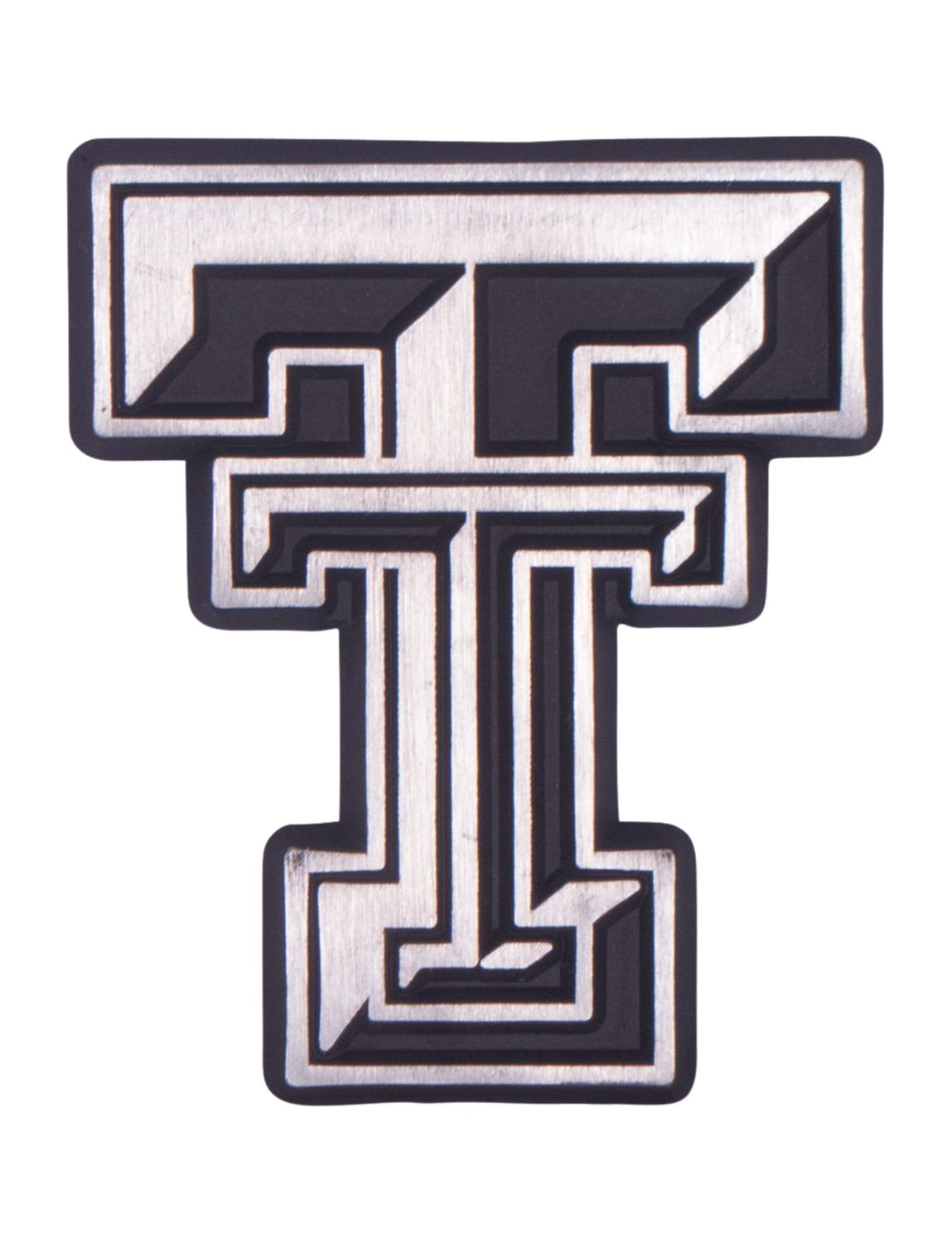 Matte Chrome Classic Double T Auto Emblem