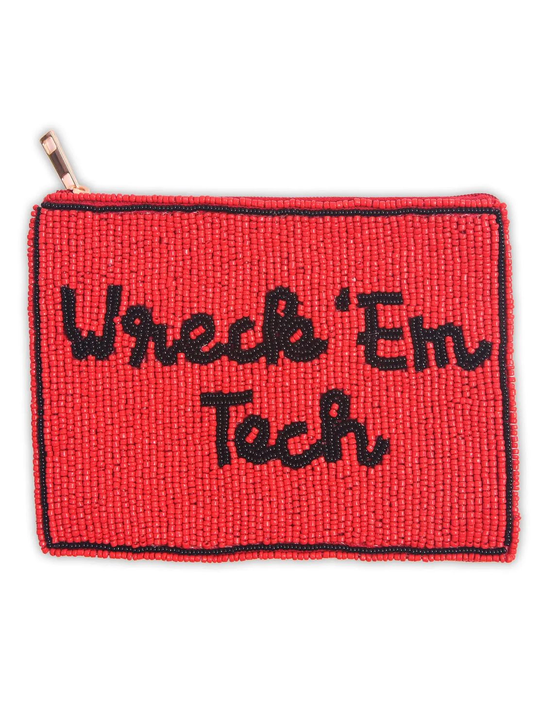 Beaded Wreck 'em Tech Coin Pouch