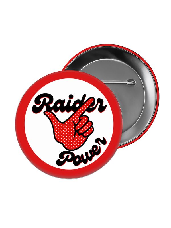 Raider Power Hand 2" Game Day Button