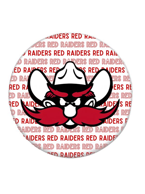 Raider Red Repeat 2" Game Day Button