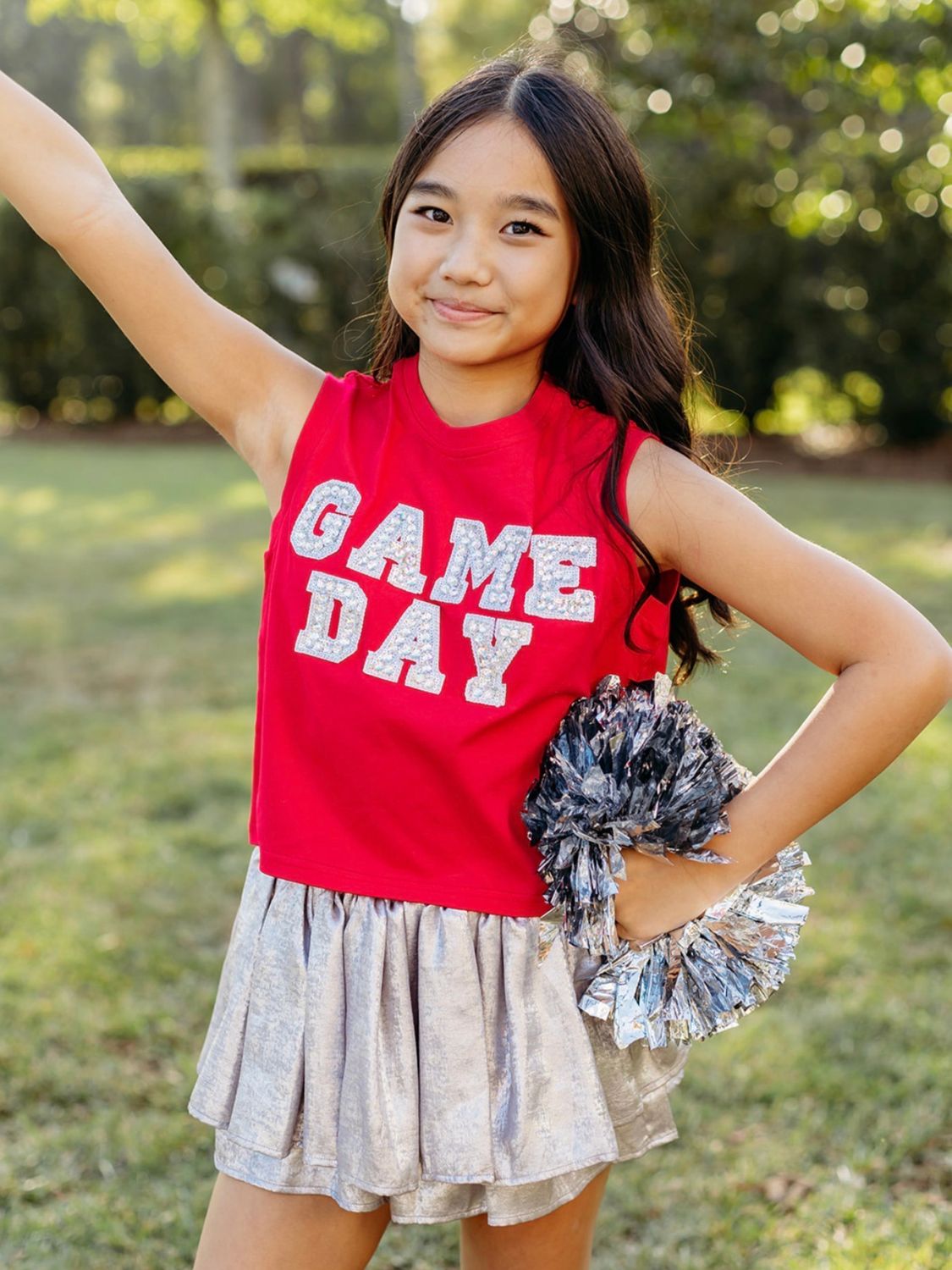 Game Day Sequin Youth Top