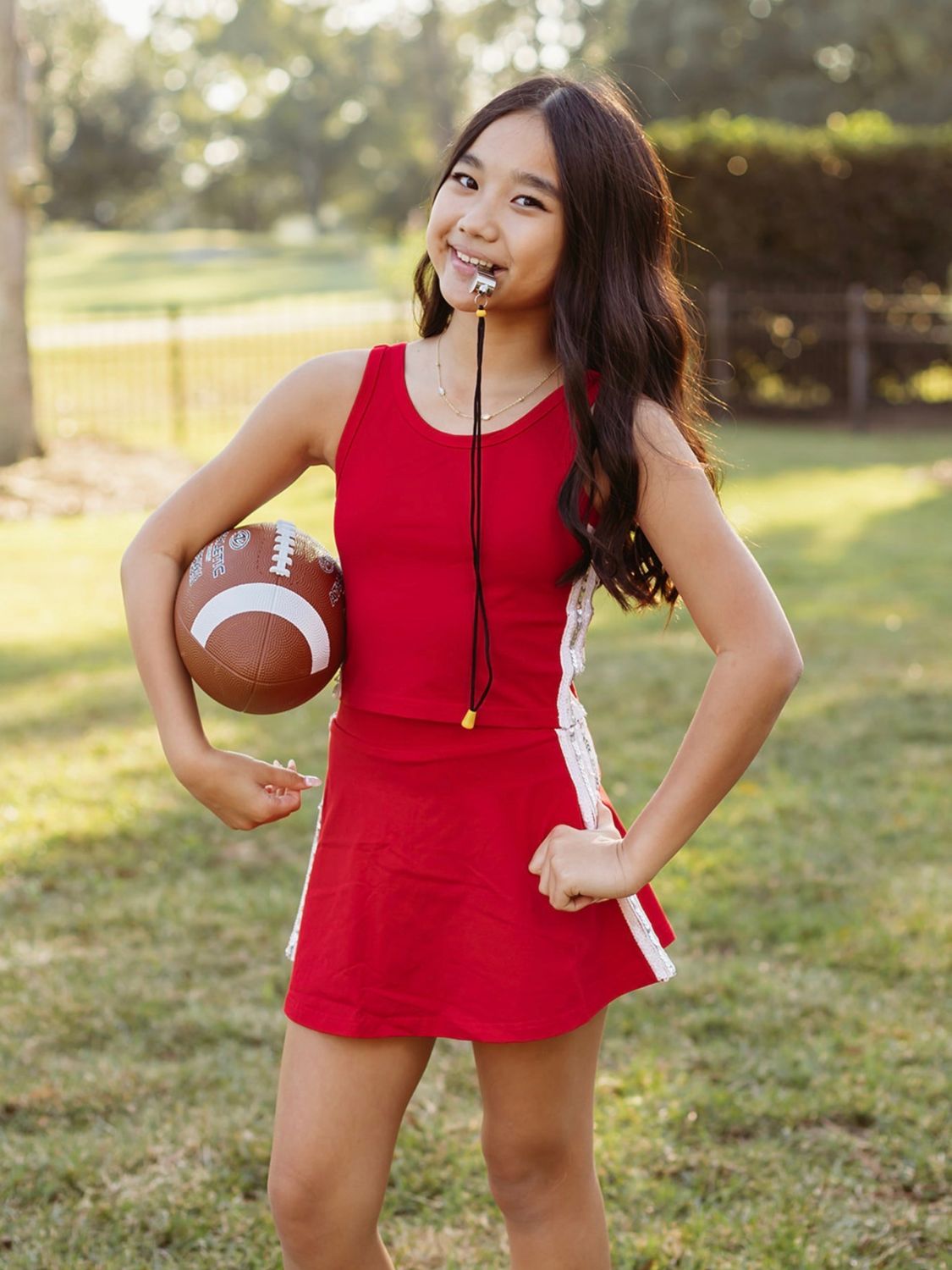 Throwback Side Sequin Skort Set