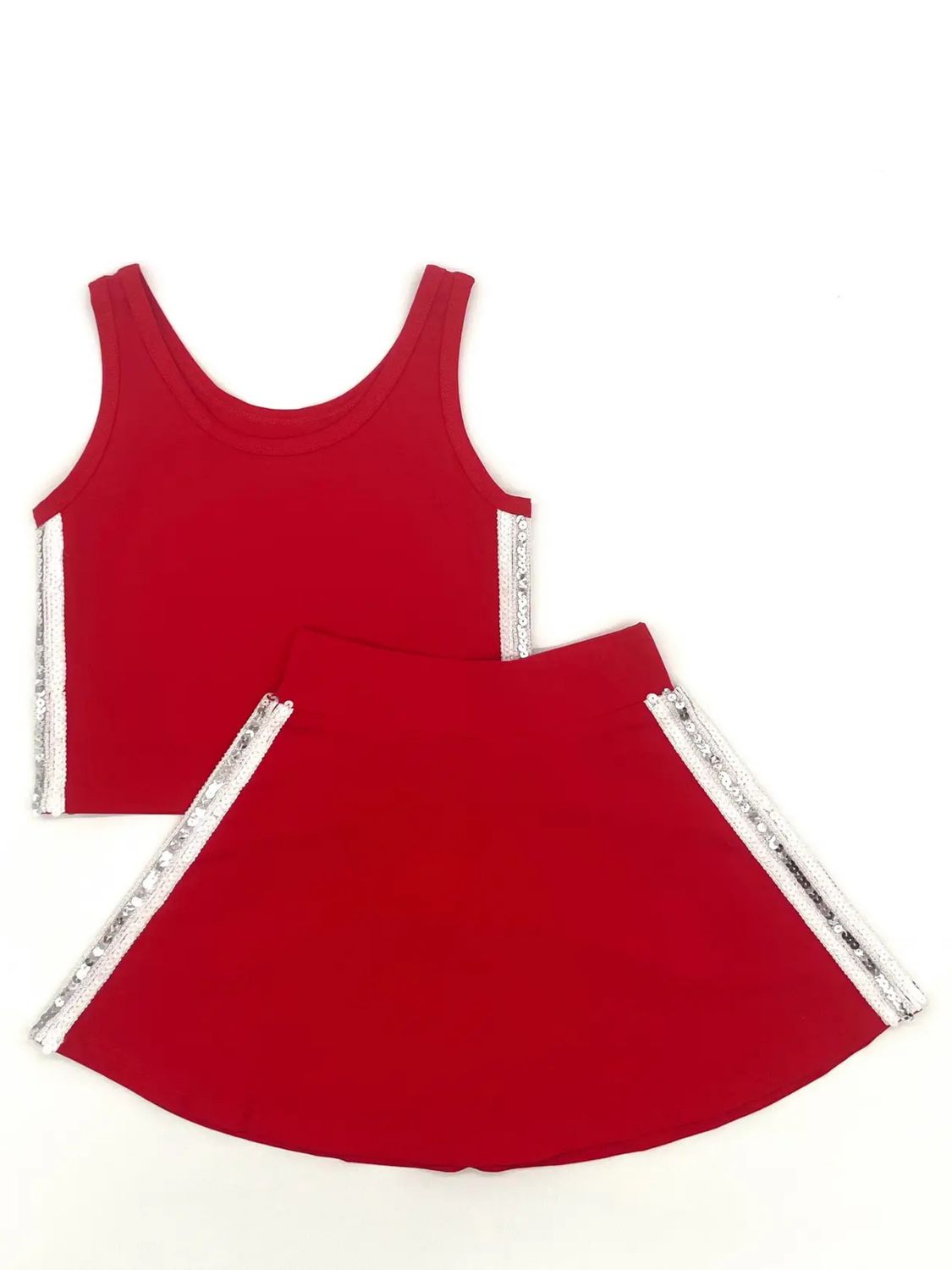 Throwback Side Sequin Skort Set