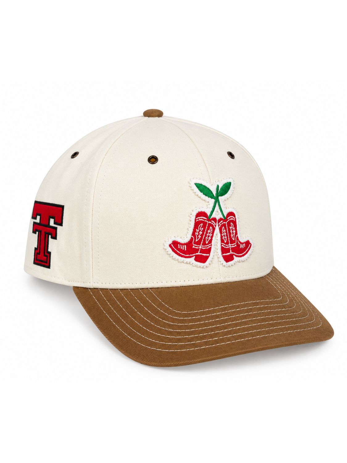 Wrangler Cherry Prairie Cap - Cream/Tan