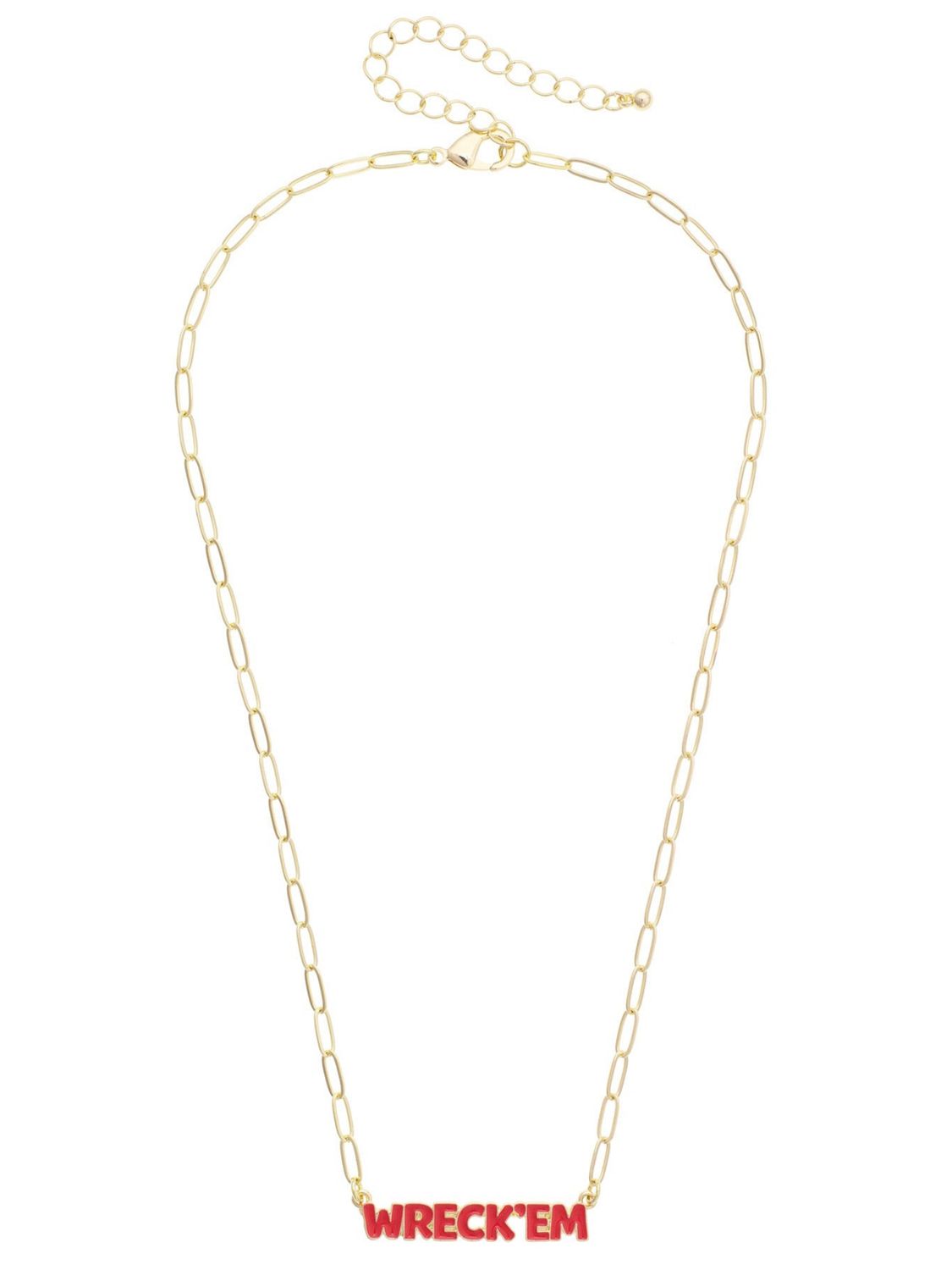 Wreck 'Em Puff Gold Necklace