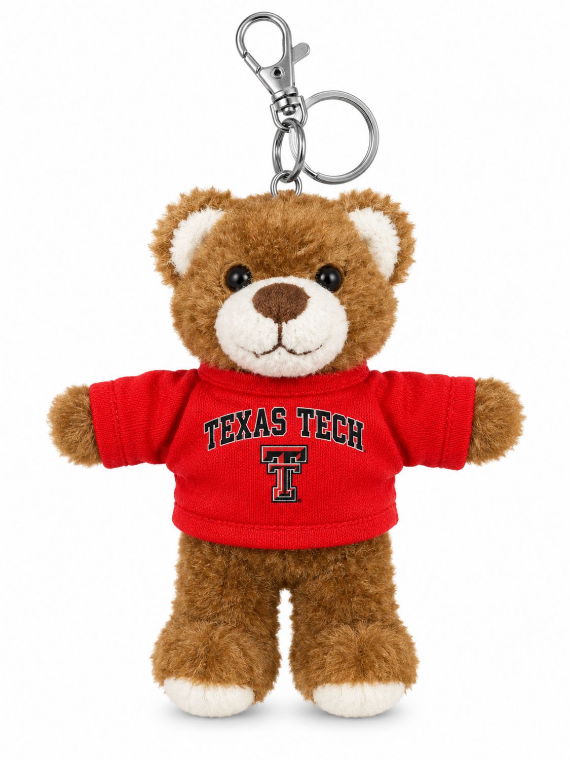 Shaggy Brown Bear Keychain
