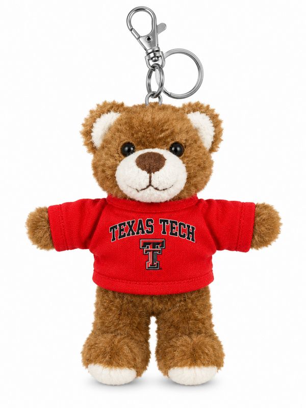Shaggy Brown Bear Keychain