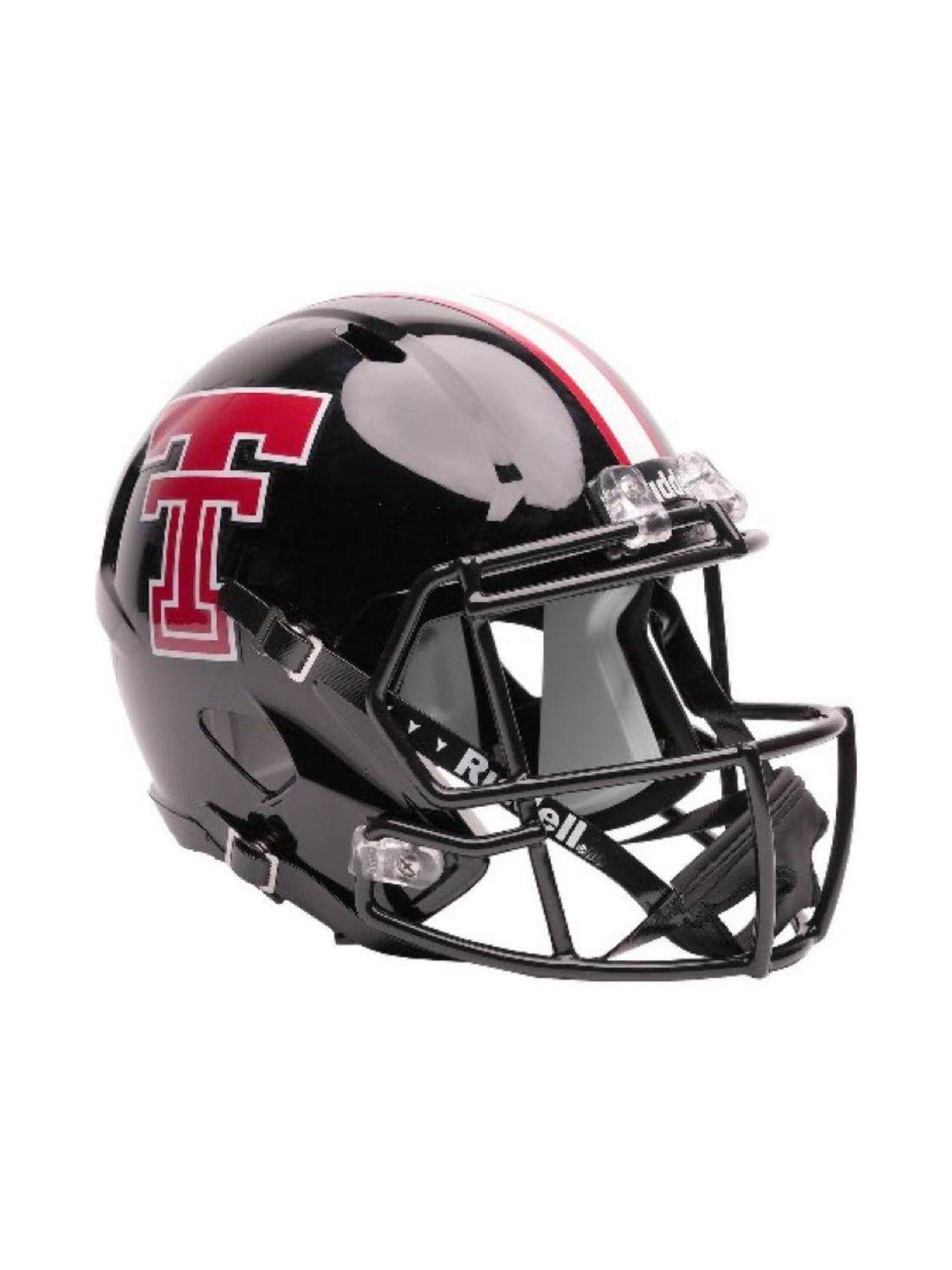 Mini Speed Helmet - Black Throwback Double T