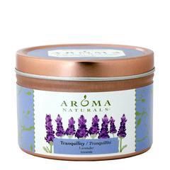 CANDLE TIN, TRANQUILITY AROMA CANDLE - 2.8 oz