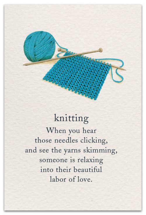 CARD FRIENDSHIP,  KNITTING