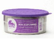 Seal Cup Jumbo - 6 cups (48 oz), Blue Water Bento, stainless steel, purple silicone lid, plastic free, leak proof