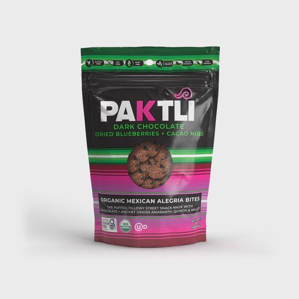 Organic Mexican Alegria Bites, Dk Chocolate Blueberry