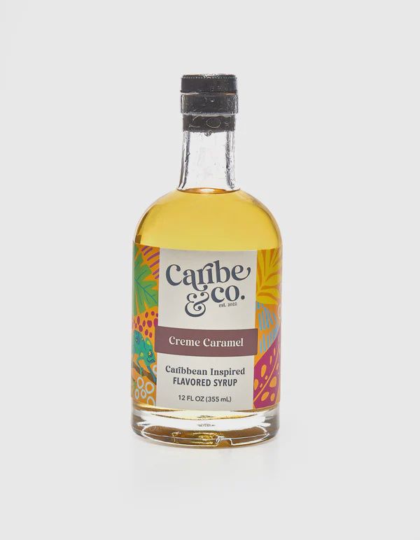 CREME CARAMEL, Caribbean Inspired Syrup, Caribe &amp; Co, 12 fl oz