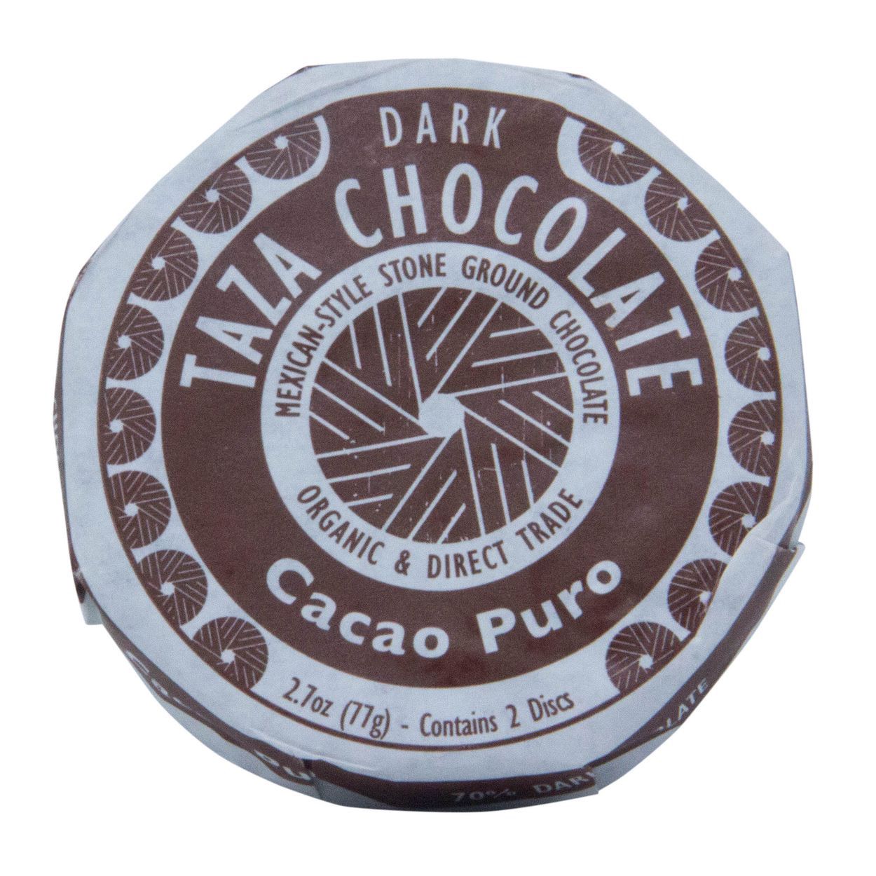 CHOCOLATE, CACAO PURO, 70% DARK, TAZA, 2.7 OZ