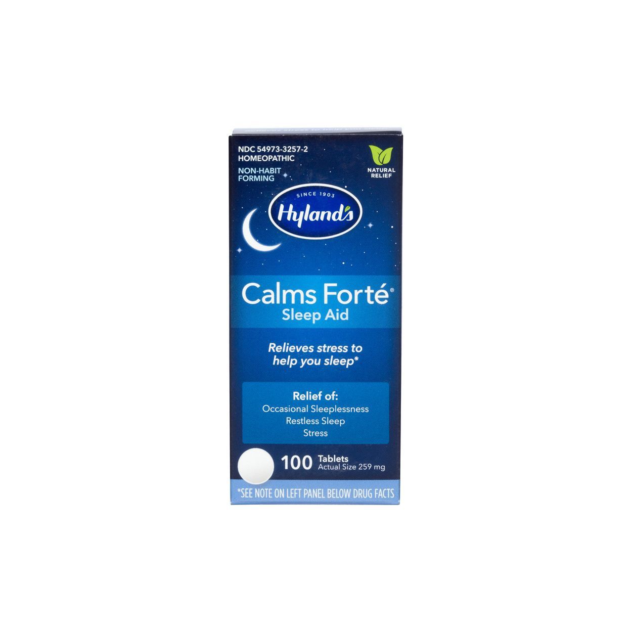 CALMS FORTE, sleep aid, HYLAND'S - 100 tabs