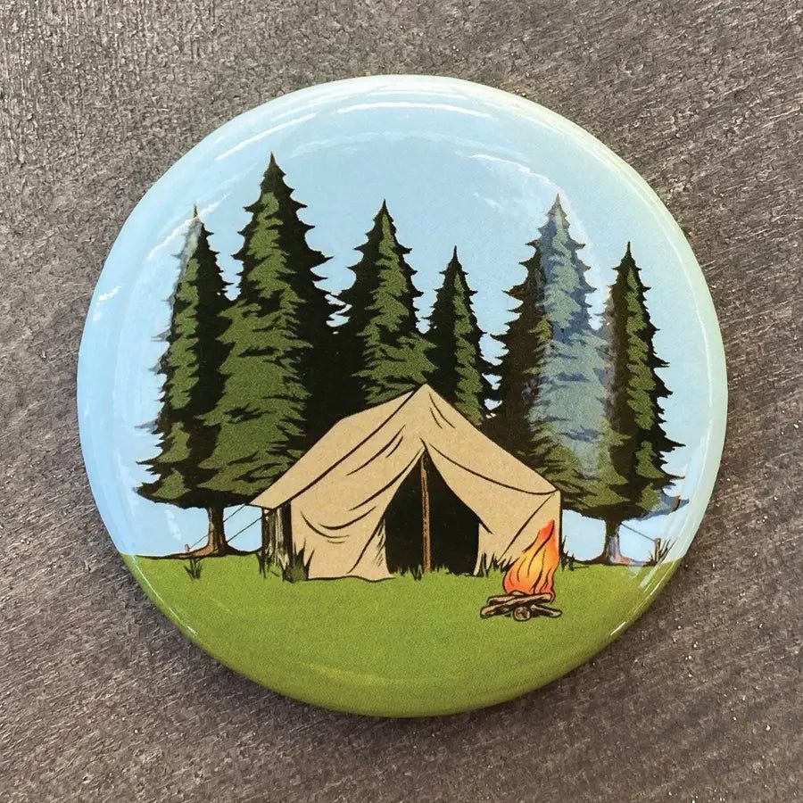 Magnet 2.25", Style: Camping