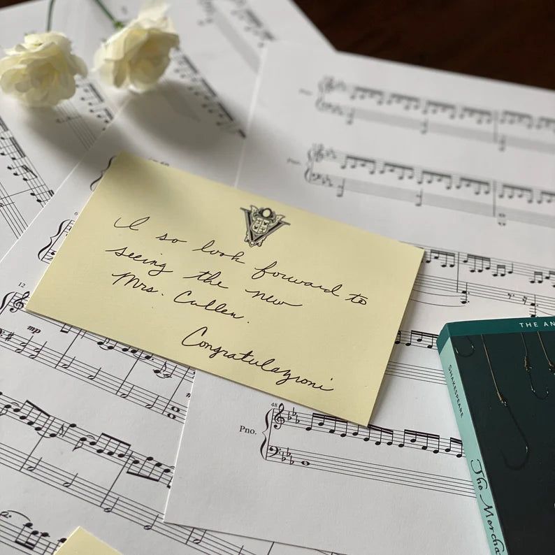 Aro's Note To Bella Cullen