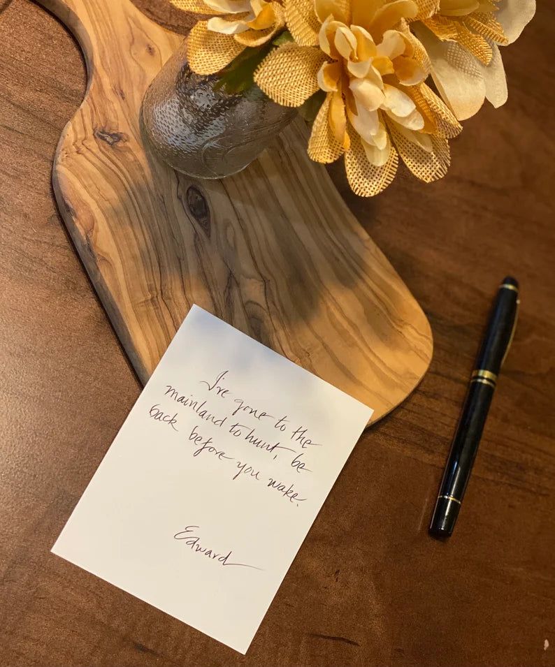 Edward Cullen's Note To Bella Cullen, Honeymoon Replica