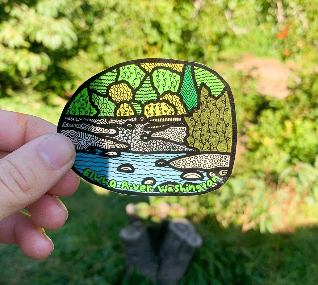 Elwha River Sticker