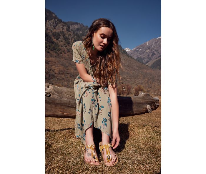 Charter Western Hand-Tooled Sandals