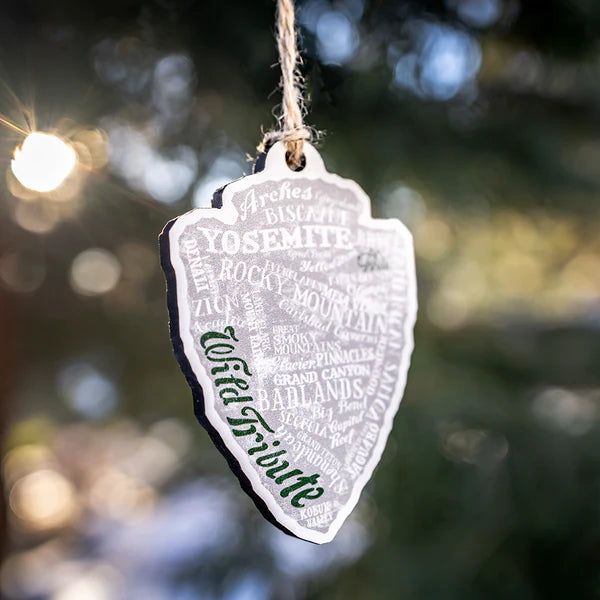 National Park Arrowhead Wooden Ornament