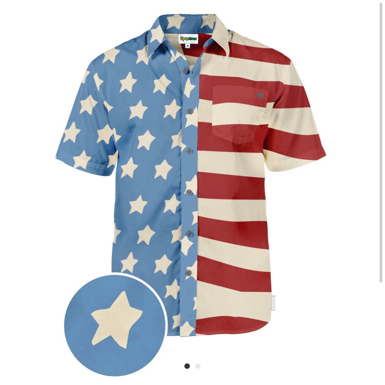 Men's Flag USA Hawaiian Shirt