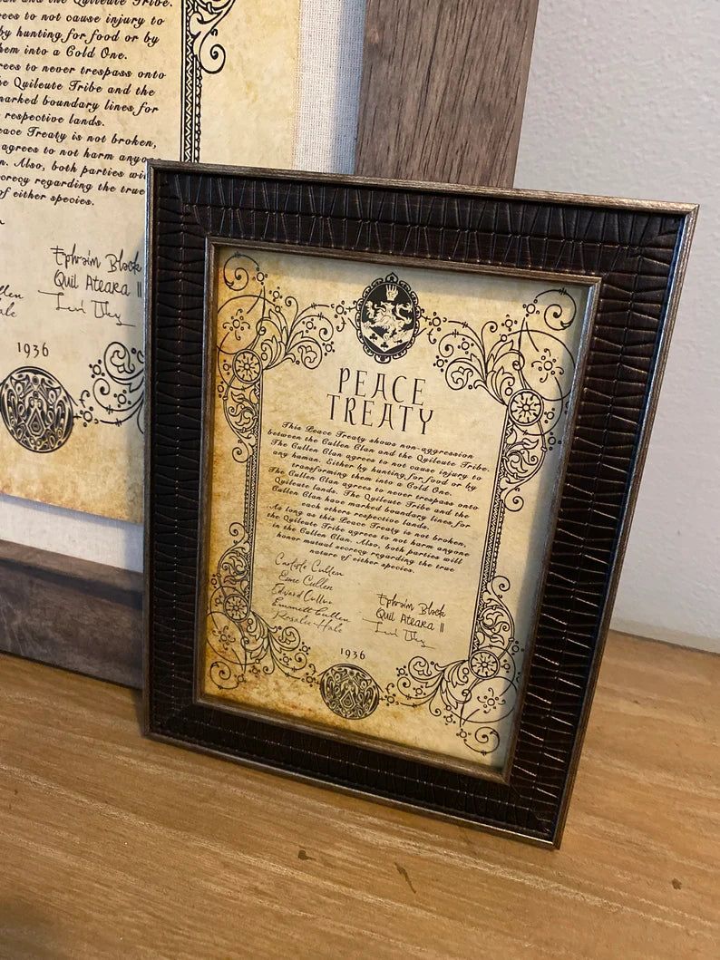 Cullen + Quileute Peace Treaty