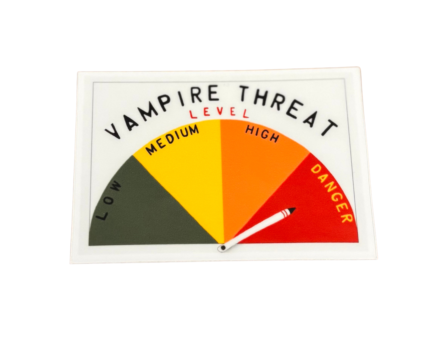 Vampire Danger Twilight Sticker Large