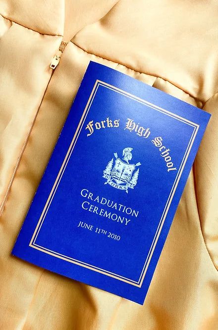 Forks High School Graduation Ceremony Program- Twilight