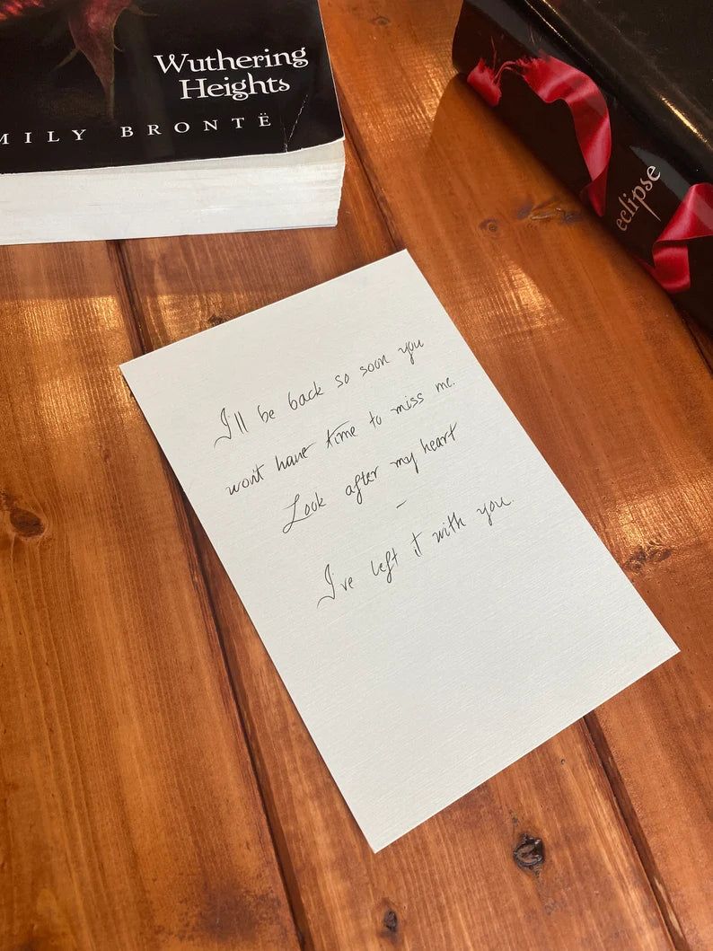 Edward's "Look After My Heart" Note, The Twilight Saga, Eclipse