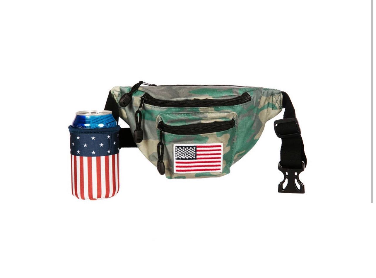 USA Camo Fanny Pack