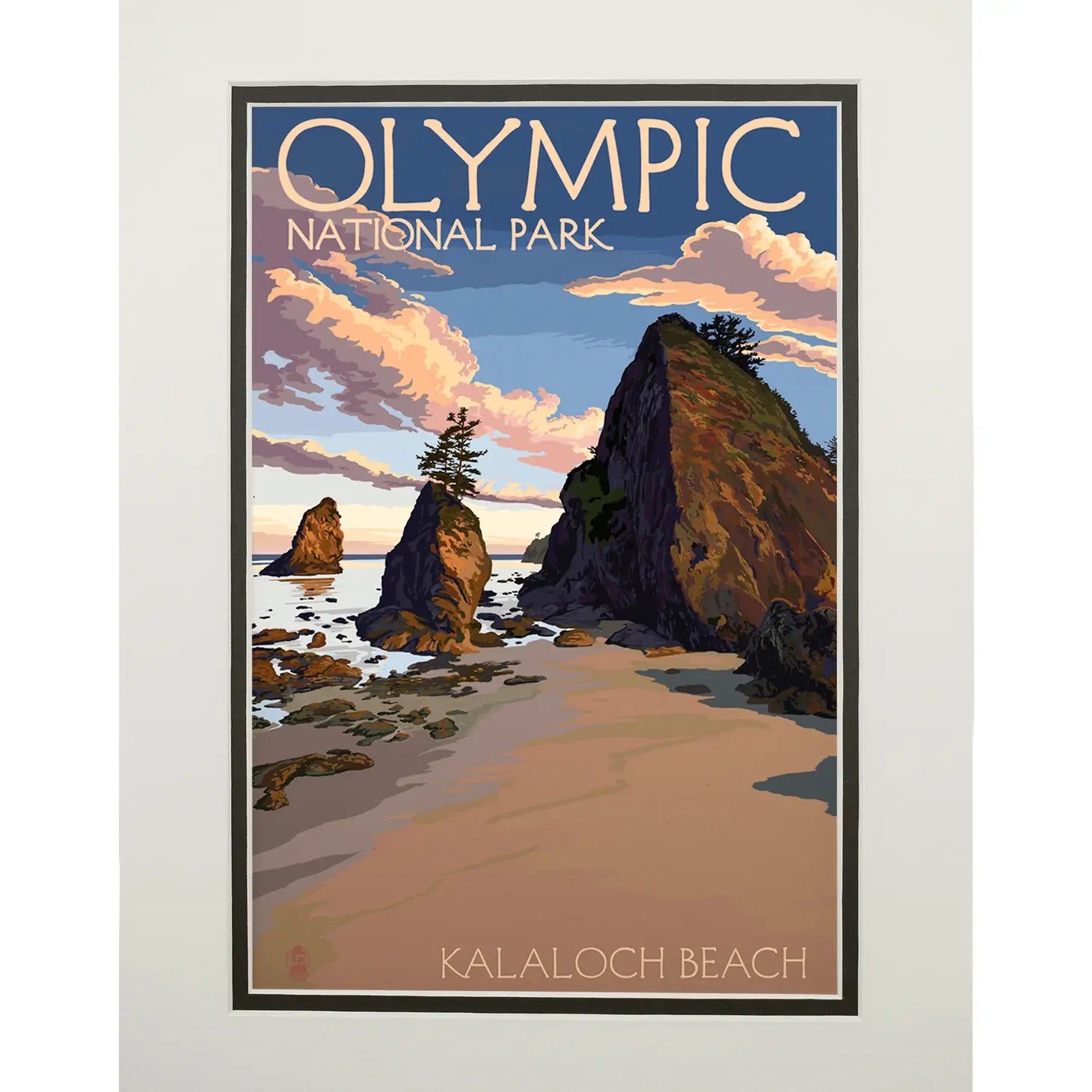 Matted Prints Olympic National Park Kalaloch Beach-8X10