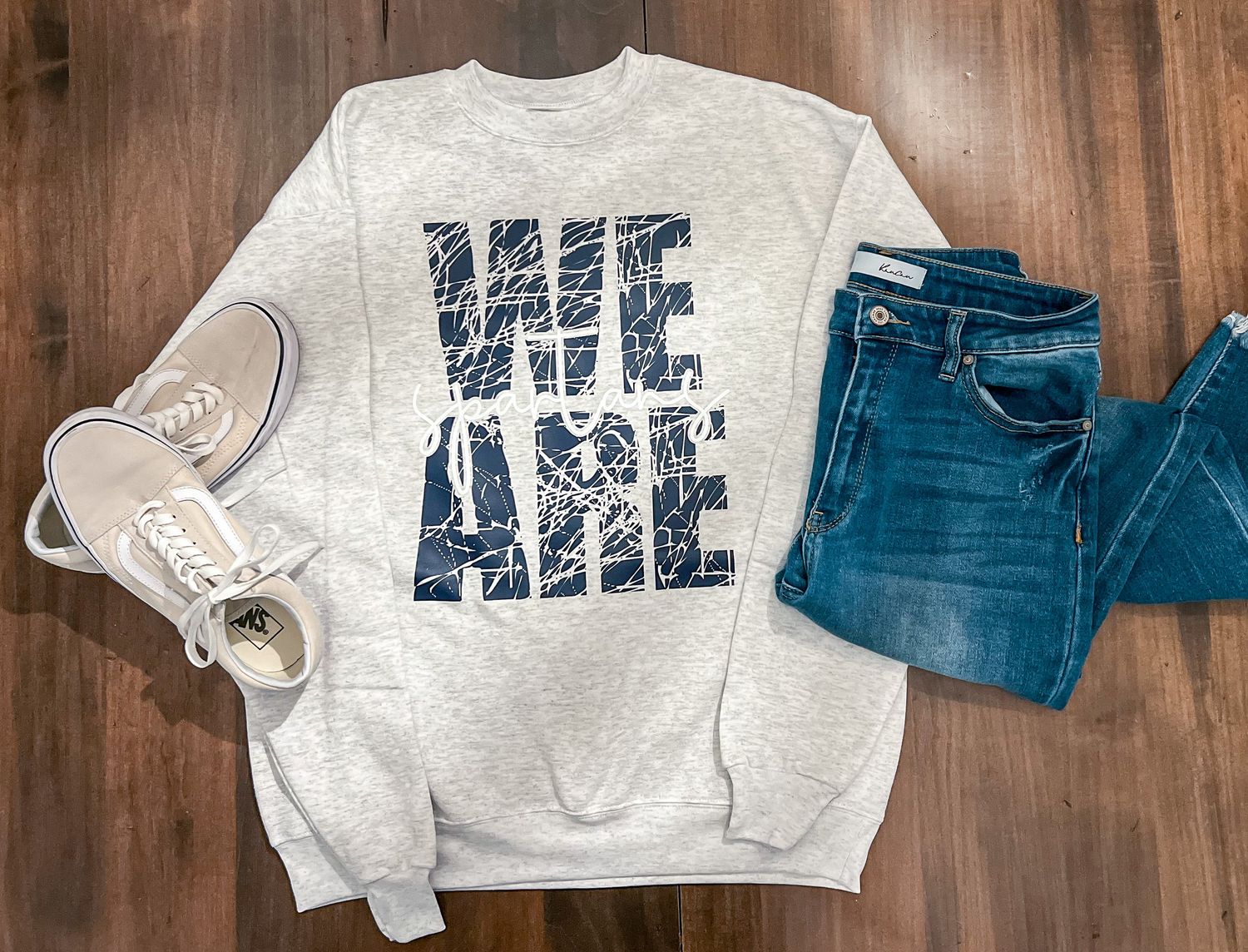 We are Spartans Grey Crew