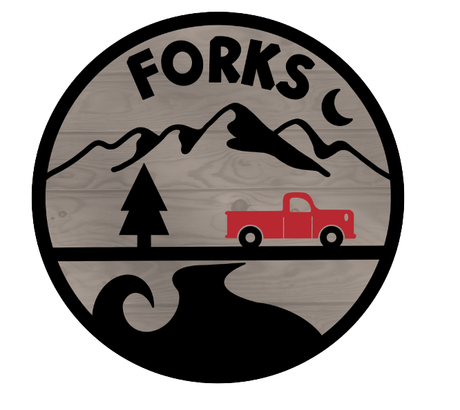 City of Forks Grey Sticker