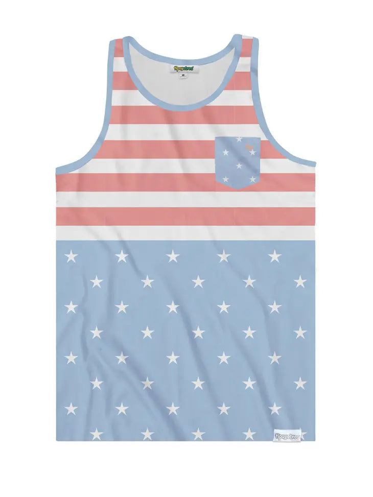 Men's Faded Flag USA Tank