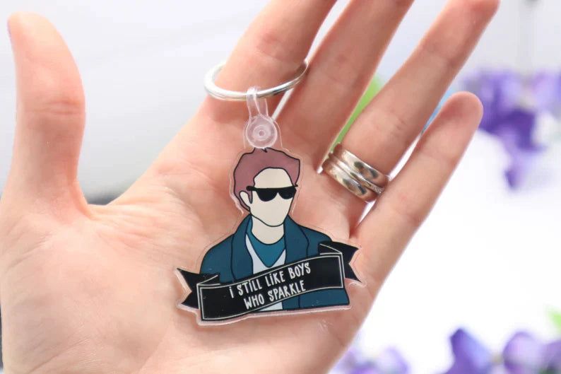 I Still Like Boys Who Sparkle Keychain