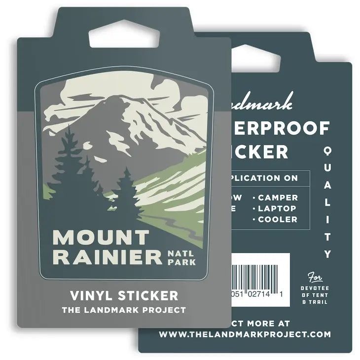 Vinyl Sticker Mount Rainier National Park